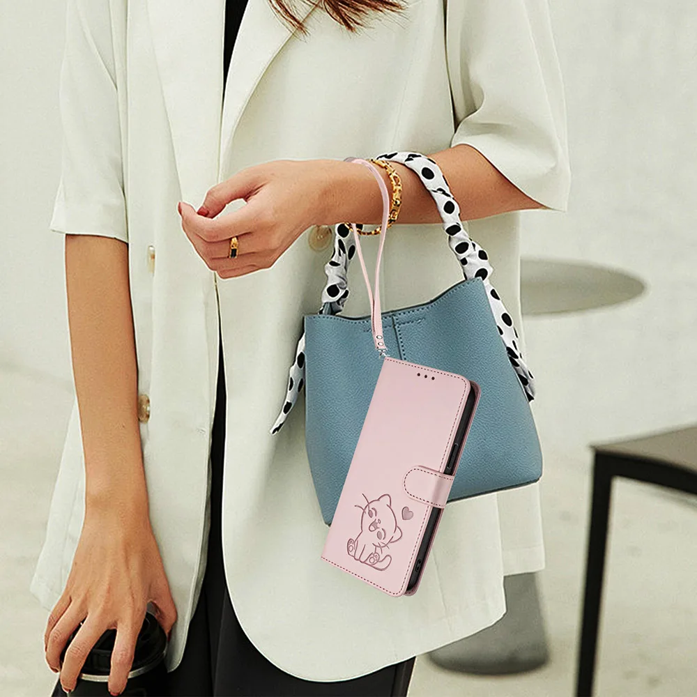 Elegant Leather Phone Case with Card Holder Wallet Cover
