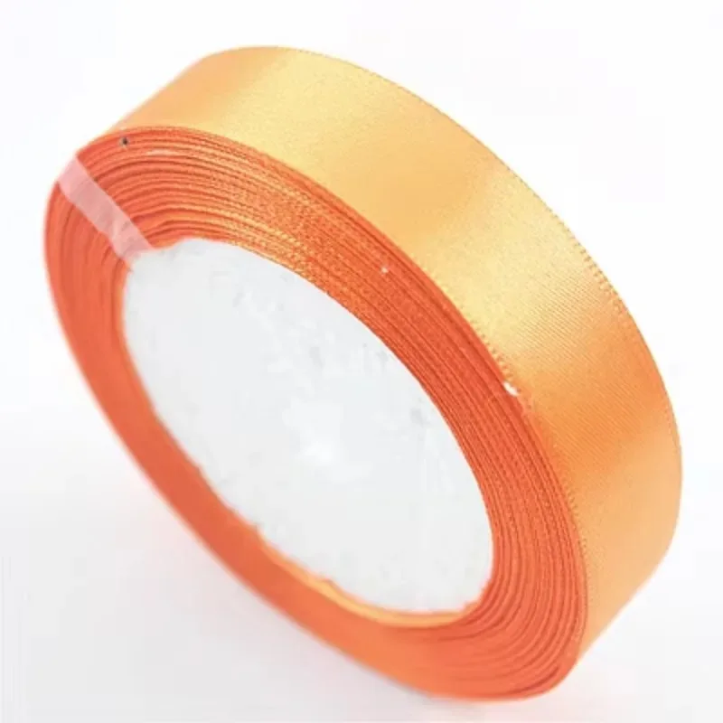 Vibrant Orange Yellow Ribbon for Decorative and Crafting Projects - 22 Meters