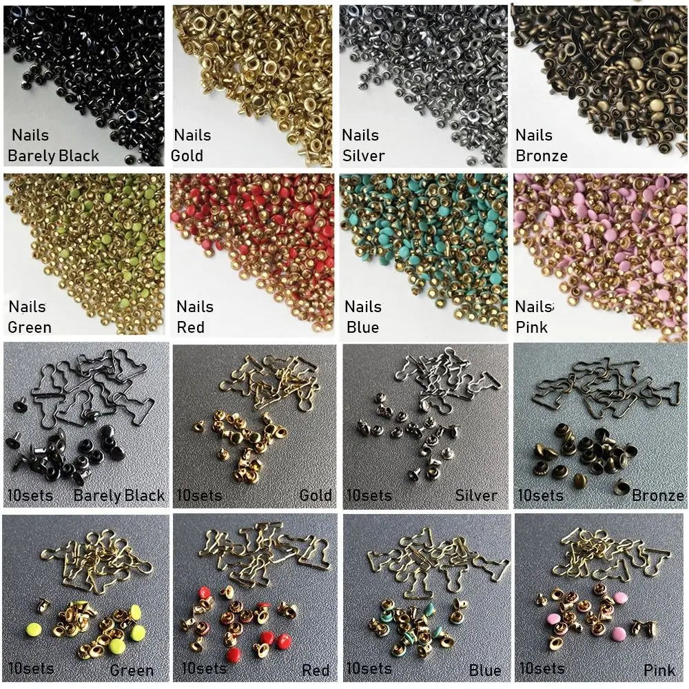 10 Stück/10 Sätze Mini Puppe Gürtel Knöpfe Kürbis Stil Puppen Schnallen Metalls chnalle Mini ultra kleine Schnalle Hosen Taschen Zubehör – Detail 3