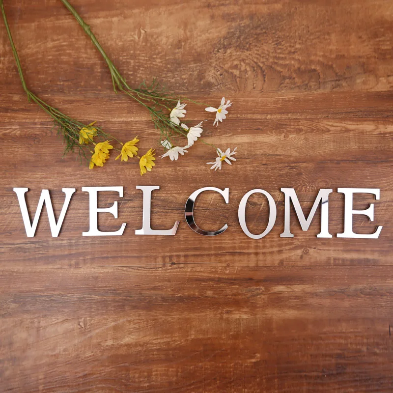 Acrylic Mirror Alphabet Stickers 6