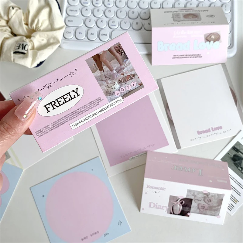 사진 카드홀더 카드 헤드 카드 뒷면 고정 장식 골판지, DIY 포장 재료, 보석 선물 포장 카드, 10 세트