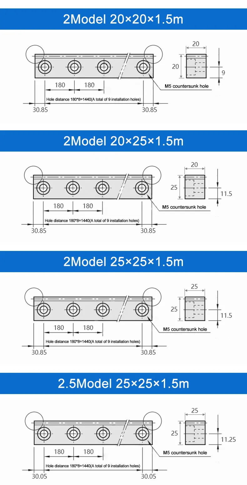 1 Stück 1 M 1,5 M 45 # Stahlgestell mit geraden Zähnen, Antriebsgestell mit gehärtetem und Löchern, Länge 1000 mm, 1500 mm Breite x Höhe 15 x 15 mm, Spur-Gestell – Detail 8