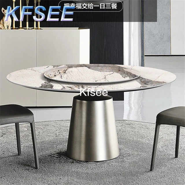 Kfsee 1Pcs A Set Prodgf Round 120cm Length Dining Table with turnable -  AliExpress