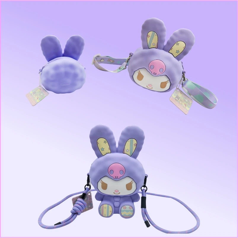 محفظة نقود معدنية من السيليكون  ، حقيبة رسول ، كرتون لطيف ، شخصية أنيمي ، حقيبة كتف فتاة ، لعبة للأطفال ، هدية