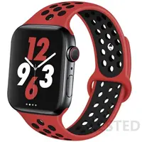 For apple Watch Straps 44mm 40mm 49mm 45mm 41mm 42mm 46mm for nike Silicone bracelet correa iWatch Series Ultra 2 8 SE 7 6 9 10