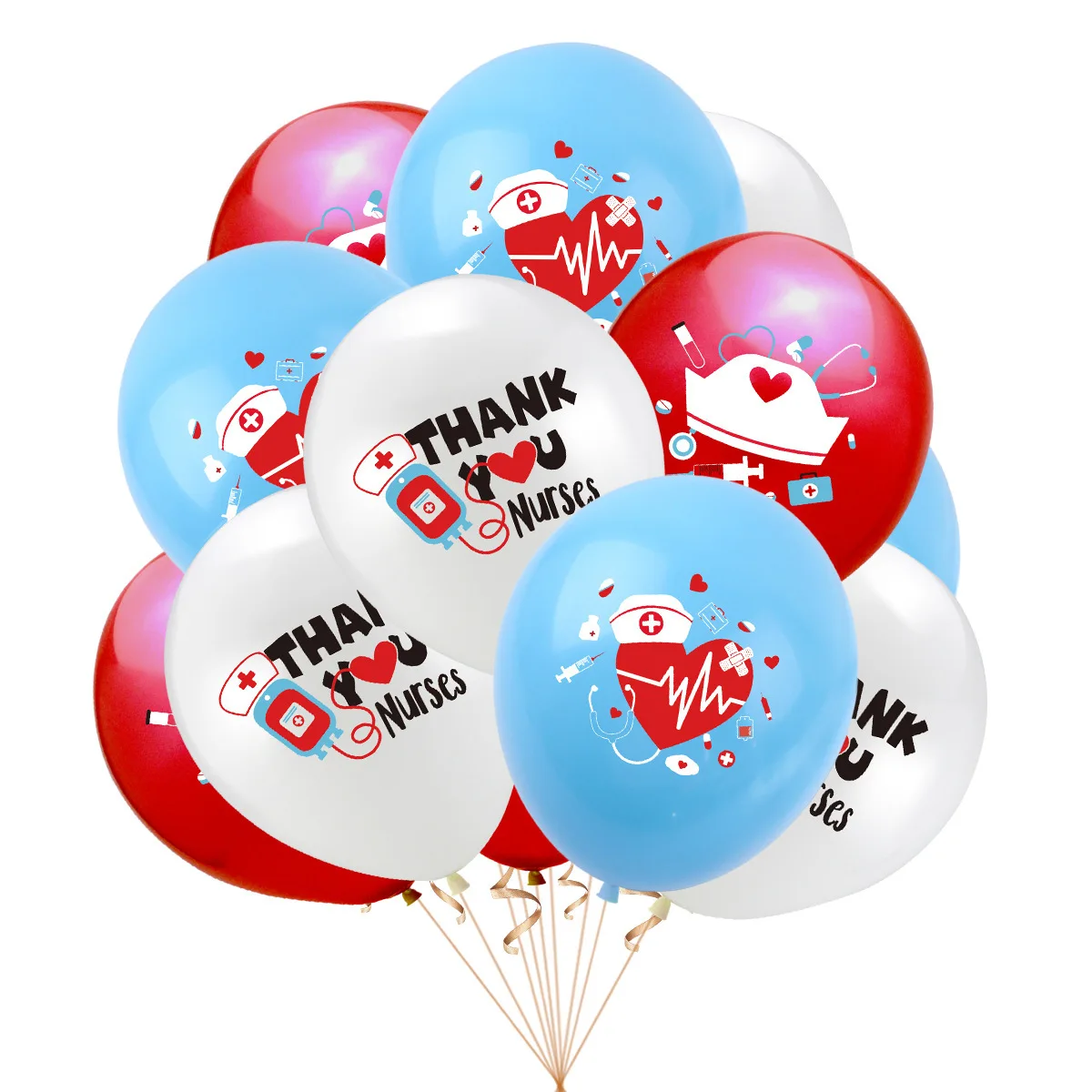 

10pcs 12inch Nurse Theme Latex Balloon Medical Party Decorations Paramedics Party Hospital Nurse Holiday Decorations Air Globos