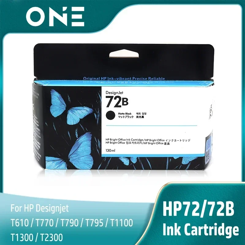 NEW hp 72B hp72 Original Ink Cartridge For HP Designjet T610 T620 T770 T790 T795 T1100 T1120 T1200 T1300 Printer HP 72