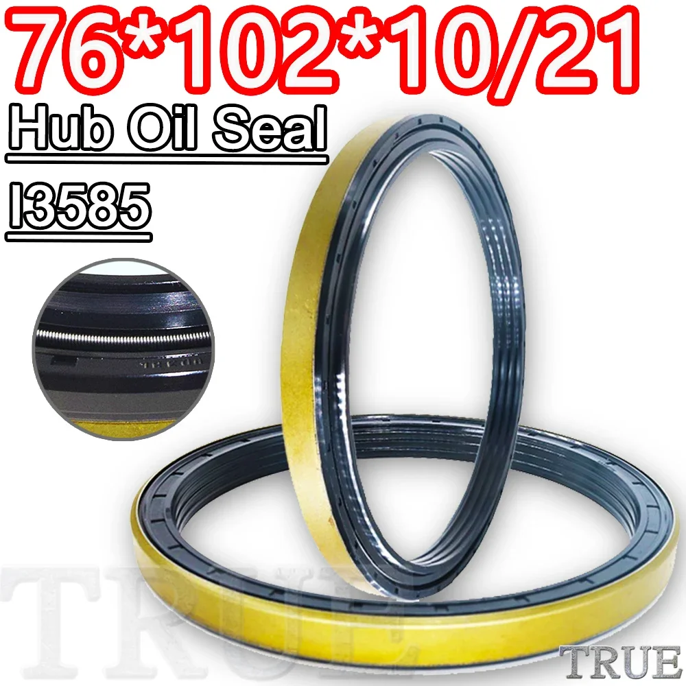 

Hub Oil Seal 76*102*10/21 For Tractor Cat I3585 76X102X10/21 Framework Oil proof Dustproof Reliable Mend Fix Best Replacement