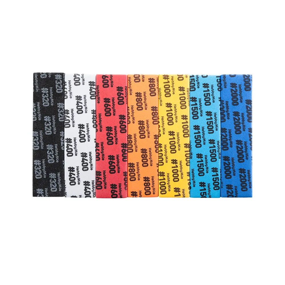 스폰지 사포 세트 3 5 10mm 두께의 특수 사포 연마 모델 연마 도구