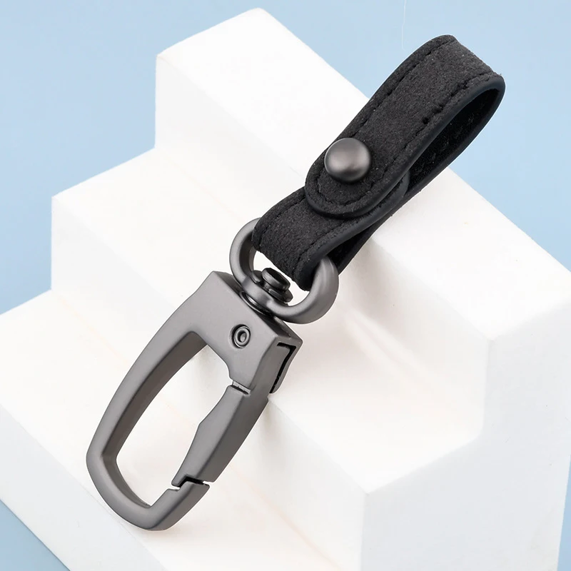 Handmade Leather Keyring - Retro Cowhide Key Holder & Organizer