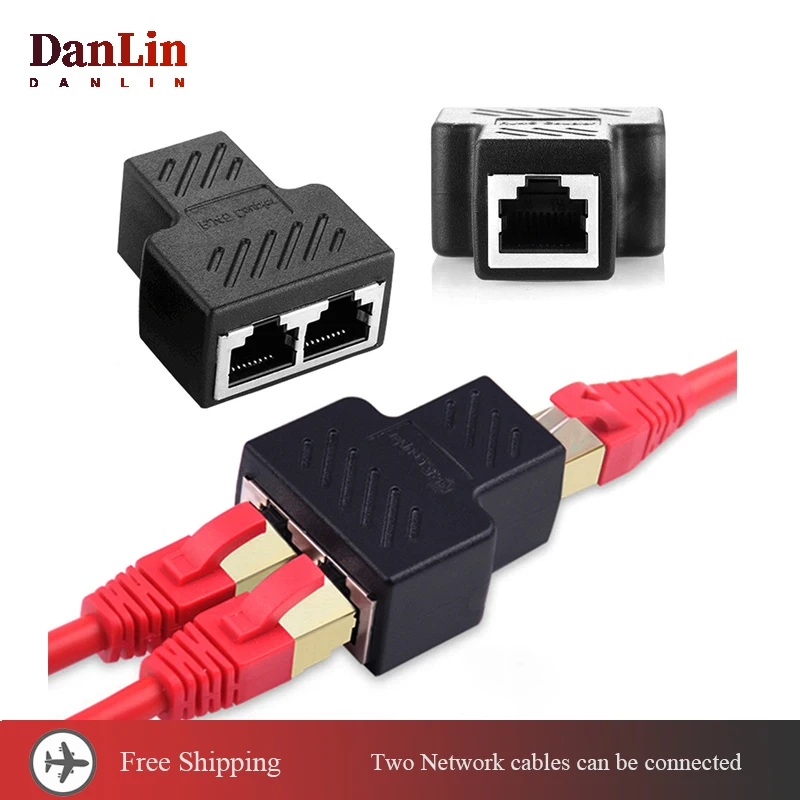 

Разветвитель для сетевого кабеля Ethernet, 1-2 порта