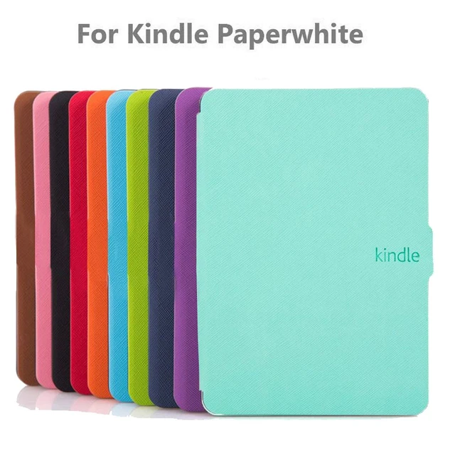 New Case For Funda Kindle Paperwhite 1 2 3 2021 PU Leather Cover