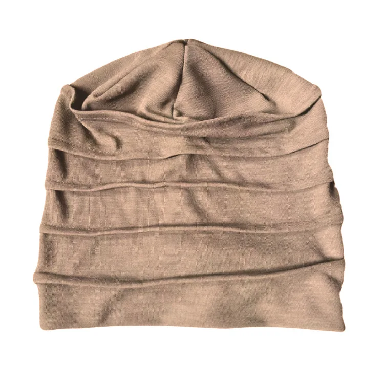 New Women Slouch Beanie Chemo Cap Solid Color Bonnet Inner Hijabs Cap Muslim Head Wraps Femme Wrap Head Elastic Turban Hat