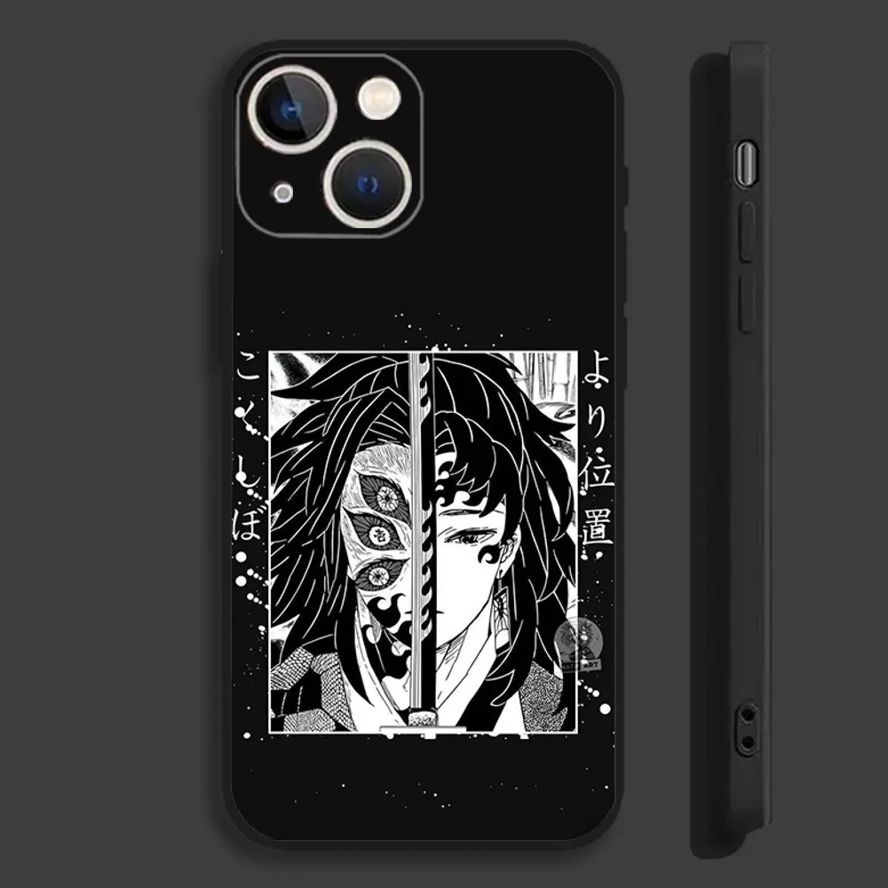 Chic K-Kokushibo Anime Art Soft Black Phone Case