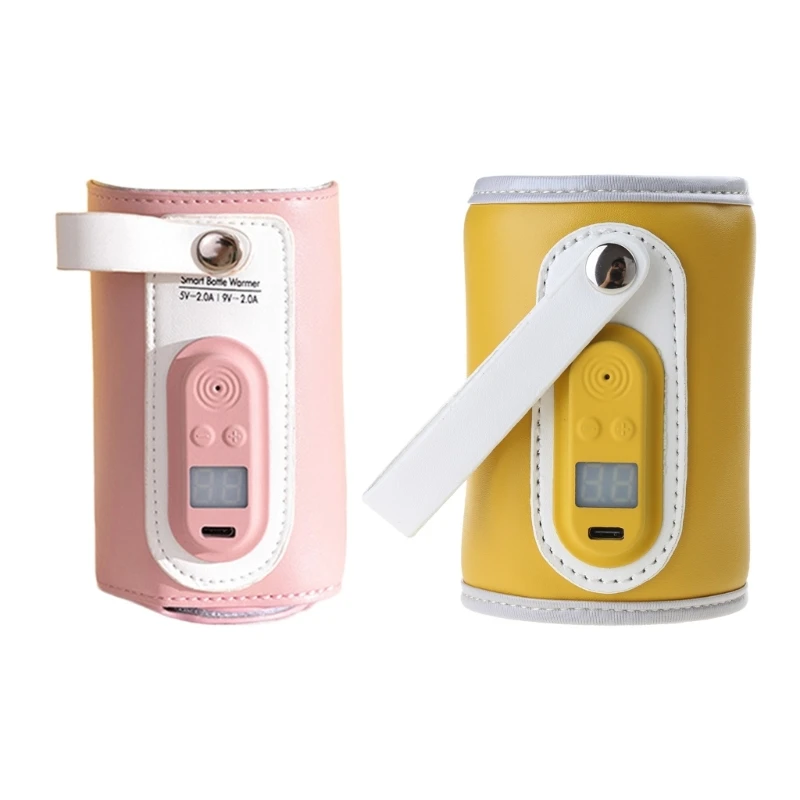 

USB Baby Bottle Warmer Portable Travel Milk Warmer Infant Feeding Bottle Heating Cover Insulation Thermostat Food Drop Shipping