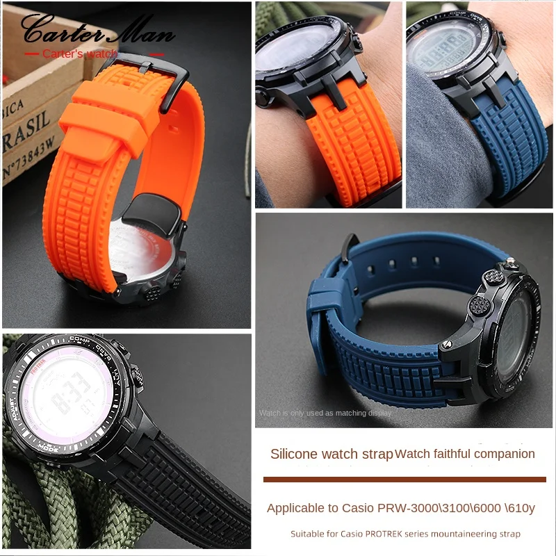 Untuk Casio Gunung PROTREK PRW-3000 PRW-3100 PRW-6000 PRW-6100Y