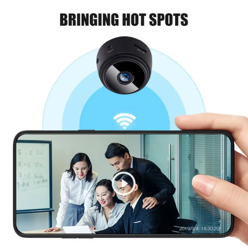 4k video camera A9 Mini Night Version Camera Wireless WiFi IP Network Monitor Security Cam HD 1080P Micro Voice Video Home Security P2P Camera night vision camcorder