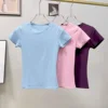 Women's Outdoor Sports Shirt Yoga Wear Fitness T-Shirt Quick Dry Running T-Shirt Workout Top Female Sportswear Exercise Clothing 2