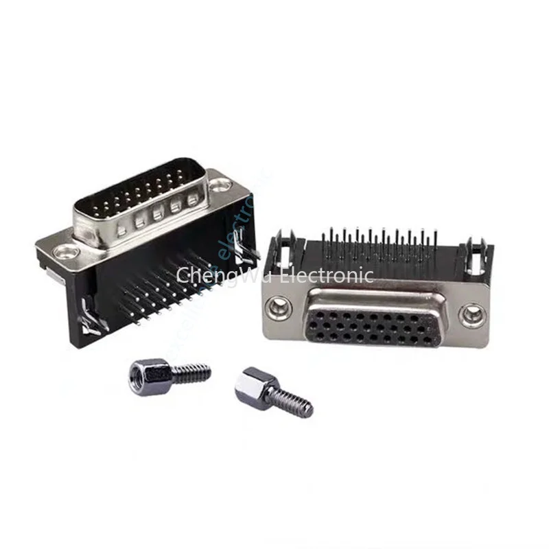 2 Pz/Lotto D-Sub Db26 Hdr26 Connettore Maschio/Femmina Spina 26-Pin 3-Row Terminale Ad Angolo Retto Adattatore Breakout