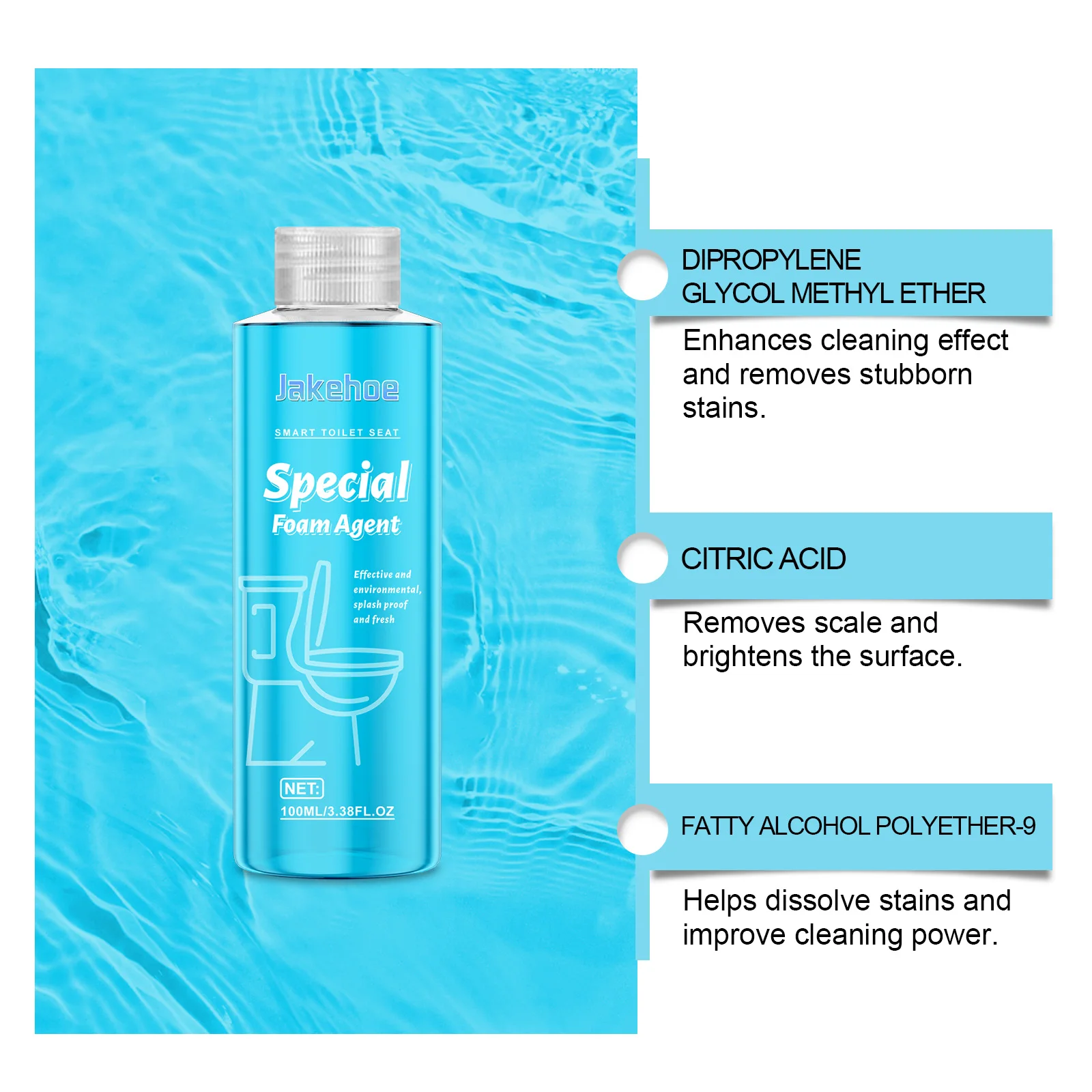 Description Picture 5 of itemToilet Cleaner Bubble Cleaner Foaming Agent Deep Descaling And Deodorization Toilet Splash Proof Water Cleaning Solution 100ml