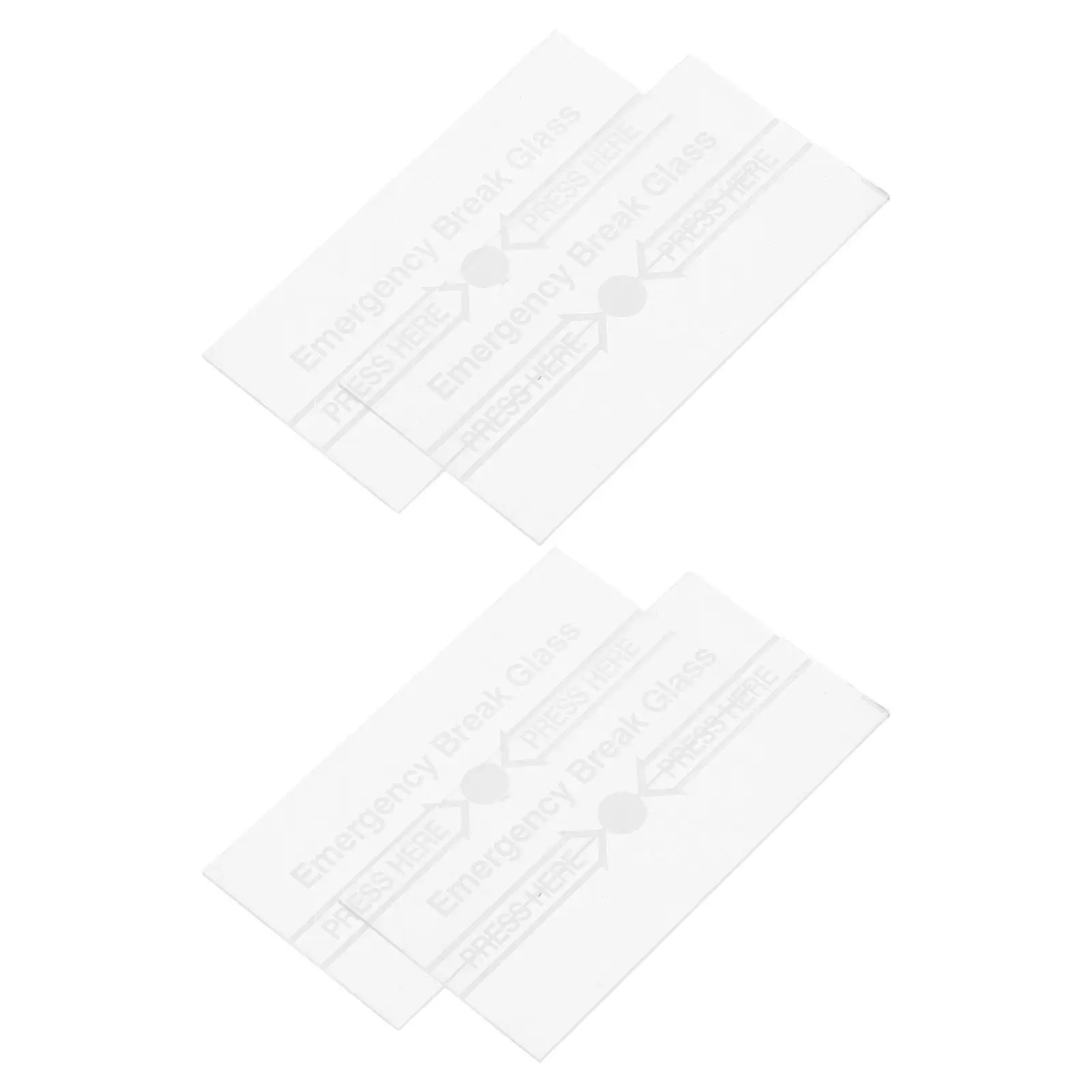 4Pcs 화재 경보기 유리 커버 투명 보호 장치 내열성 수동 호출 포인트 교체 비상 화재 안전 패널