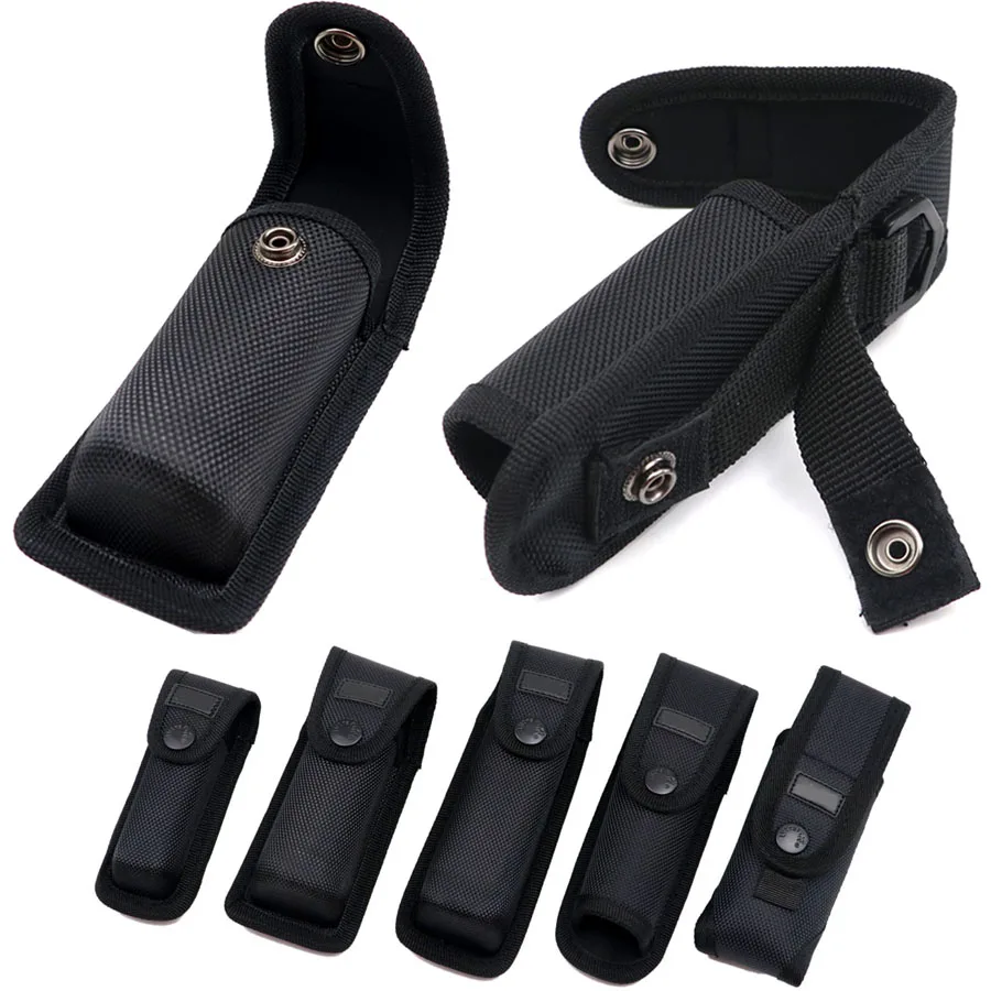 Flashlight Holster Carry Pouch Cover Nylon Case for S2+ SC31 SP31 501b 502b C8 C8+ C12 18650 16340 AA AAA Battery Pocket Torch flashlight holster flashlight holder