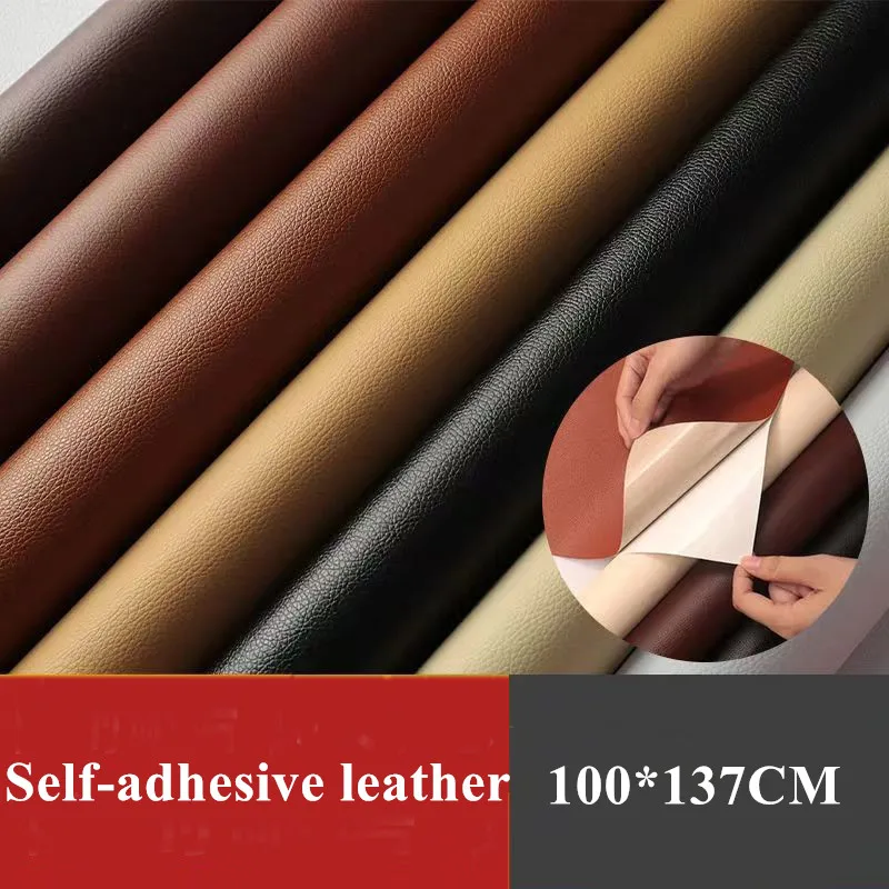 100/200x137cm Self Adhesive PU Leather Fabric Patch Sofa Repairing