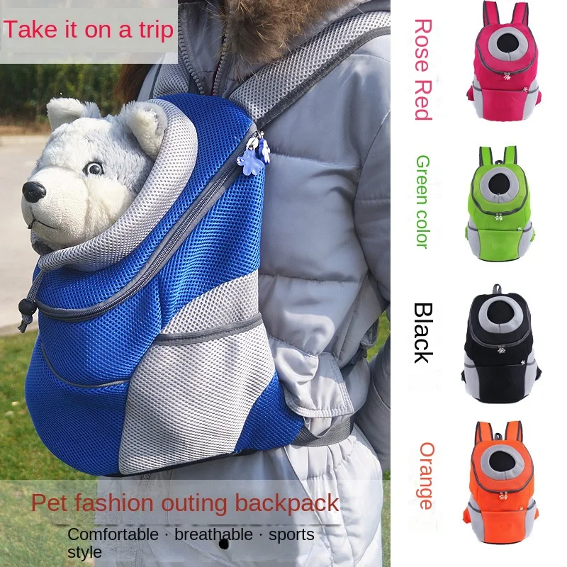 

New fashion pet go out shoulder bag front chest backpack go out breathable portable bag dog supplies