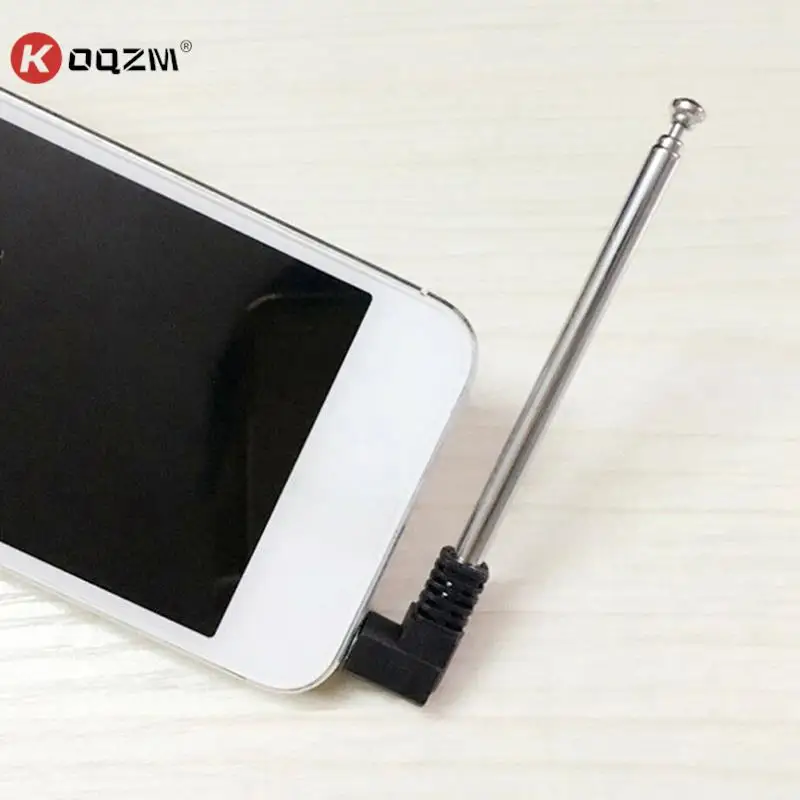 Cell Phone Signal Booster Antenna 3.5mm Universal Retractable FM Mobile Phone Car Auto Radio Telescopic Antenna 433-760 MHz Interior Parts Car Accessories