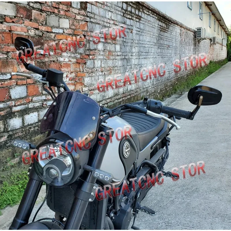 E24 Mirror Bar End Motorcycle Rearview Mirror for BMW Kawasaki Honda