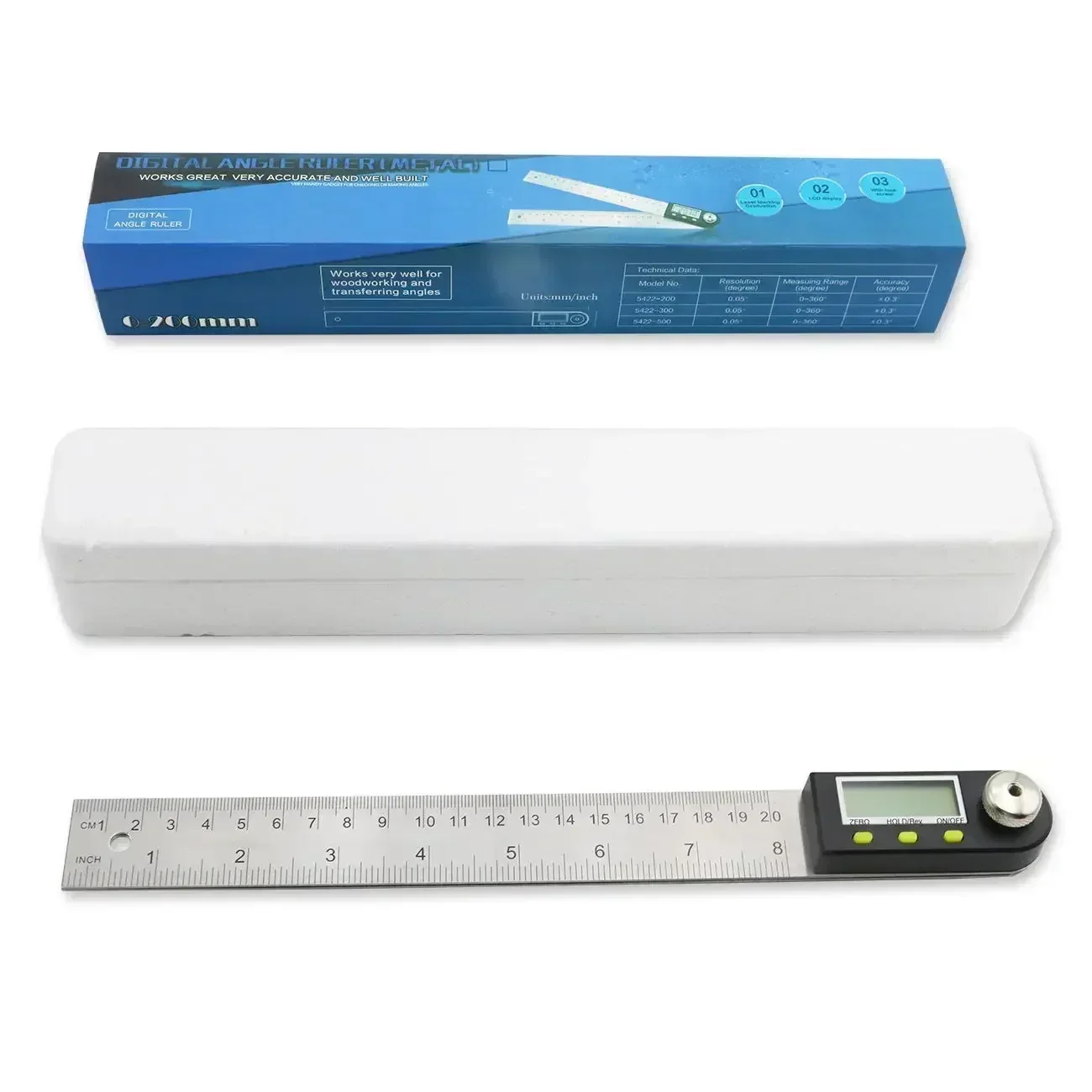 Digital Angle Finder Protractor, Angle Finder Ruler with 7inch/200mm Angle Measuring Tool for Woodworking/Carpenter/Construction 6