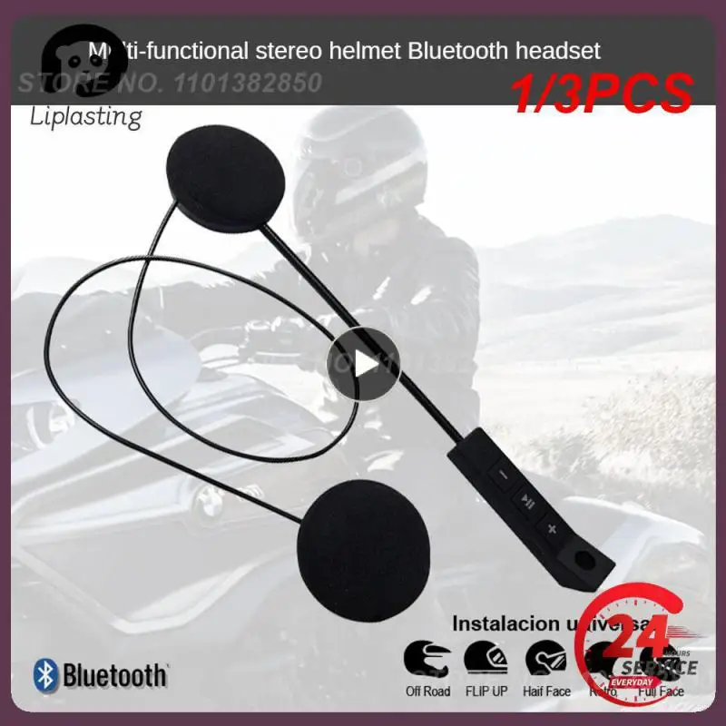 

1/3 шт., универсальные мотоциклетные наушники Velev с поддержкой Bluetooth 5,0