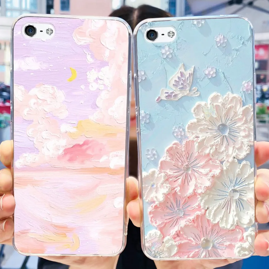 Charming Abstract Art Soft Silicone Phone Case
