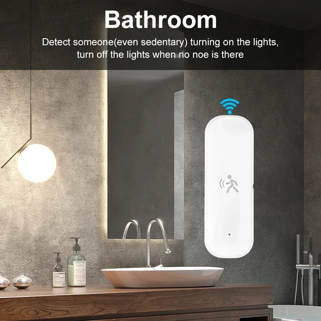 Smart ZigBee Pir Motion Sensor Radar Temperature Humidity Security Sensor Works with Home Assistant for Burglar Alarm 3