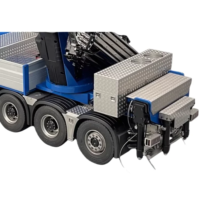 Metal Mudguard Toolbox for 1/14 Tamiya RC Truck Scania MAN Volvo Benz Tamiya Scaleclub DEGREE Trailer Openable Toolbox Parts 3