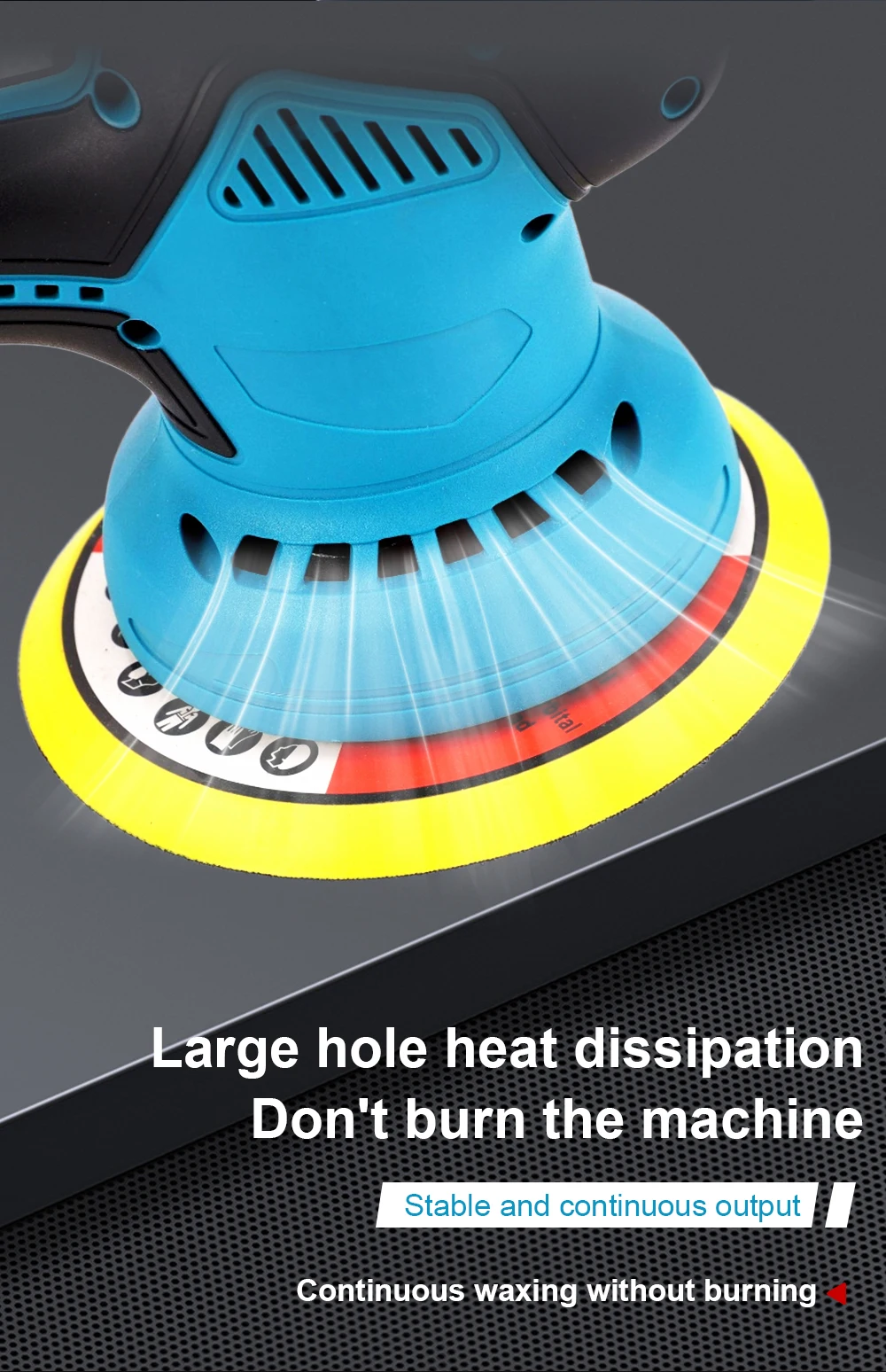 Cordless Electric Car Polisher Handheld Lithium-Powered Multi-Functional Waxing
