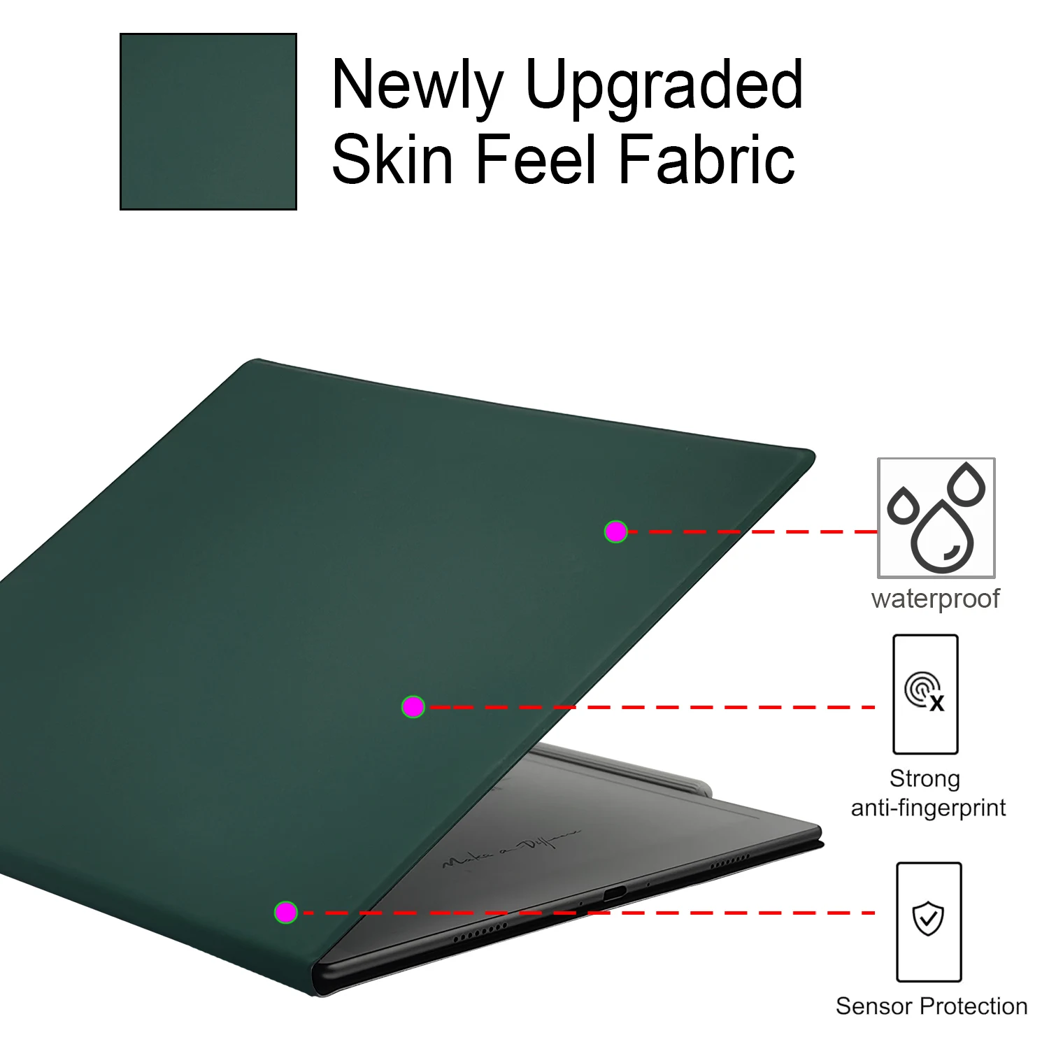 Magnetic Ultra-Thin Lightweight Case with Auto Sleep/Wake