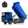 1/14 8x8 Hydraulic Full RC Dump Truck Roll-on off Dumper Car Differential Lock Axles Painted Finished Tipper Model for Adult 1