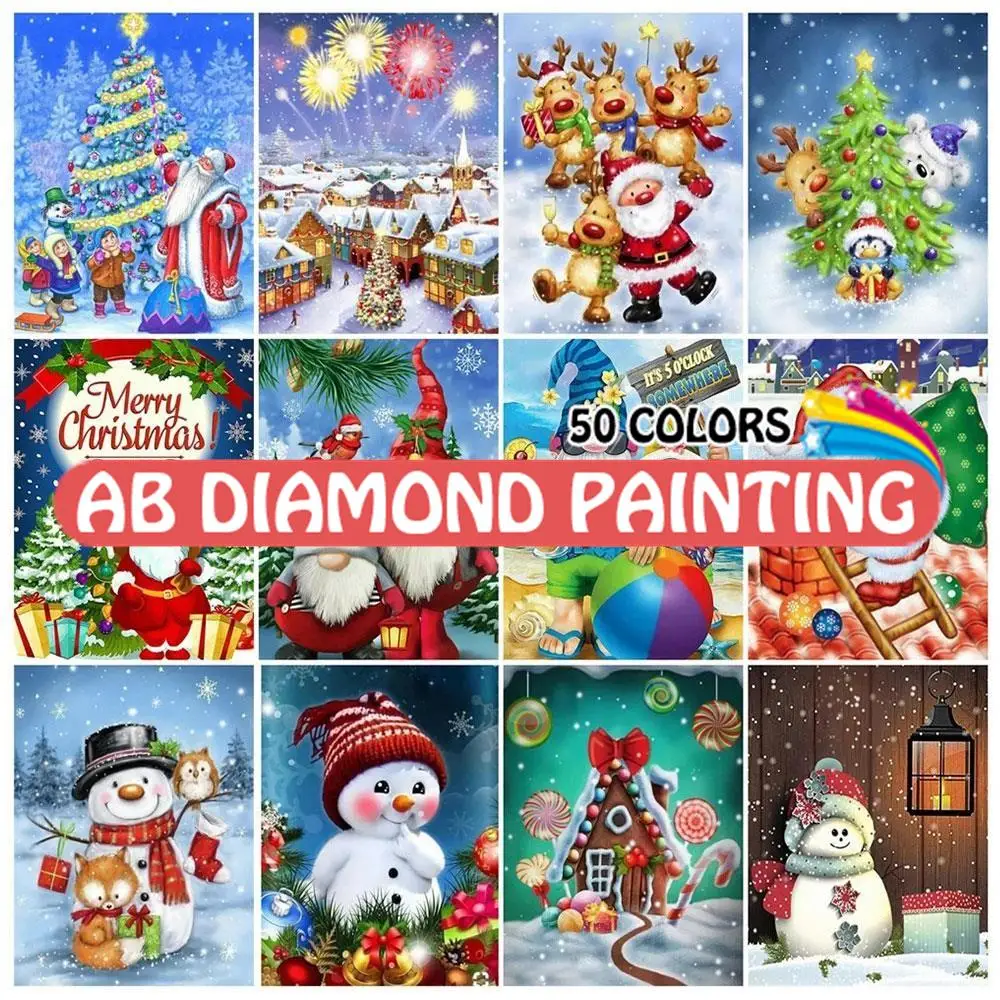 Kerst sleutelhangers | 16 soorten | Diamond Painting Speciaal – De