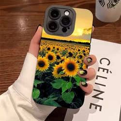 Sunflower Pattern Soft Silicone Phone Case Cover - S24 (3)