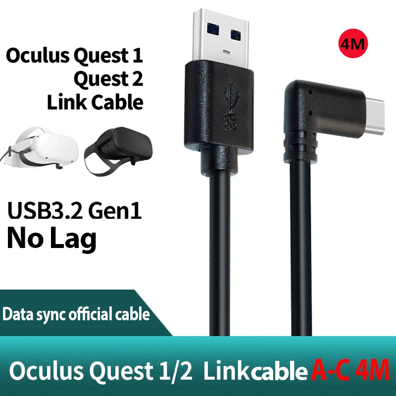 Charging Cable Data Line For Oculus Quest 2 1 Link VR Headset USB 3.2 Fast Charges Type-C Data Transfer Cable VR Accessories 