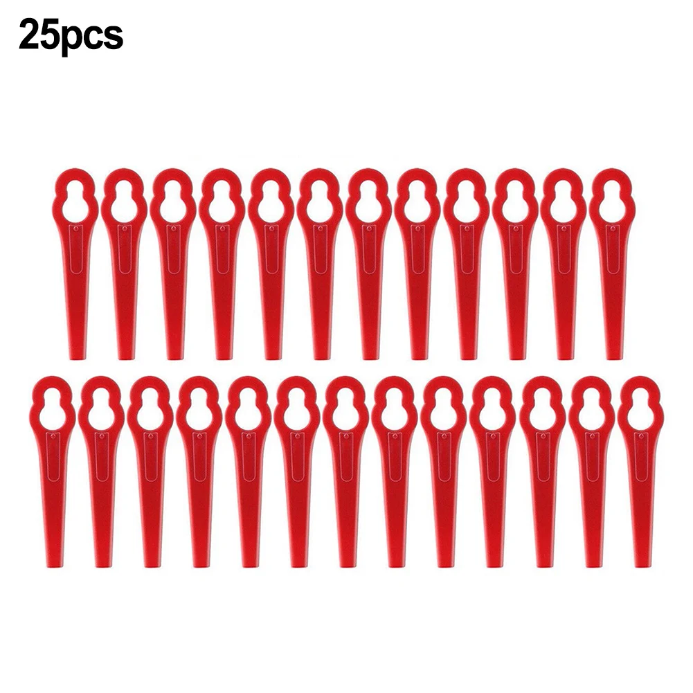 

25PCS Plastic Blade Cutter Replace For Trimmer Garden Lawn Mower Strimmer Blade Suit For Deko DKGT06 Lawnmowers Accessories