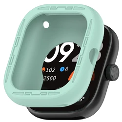 Premium Silicone Protective Case for Smartwatches - Durable Cover and Bumper Frame (Light Green)