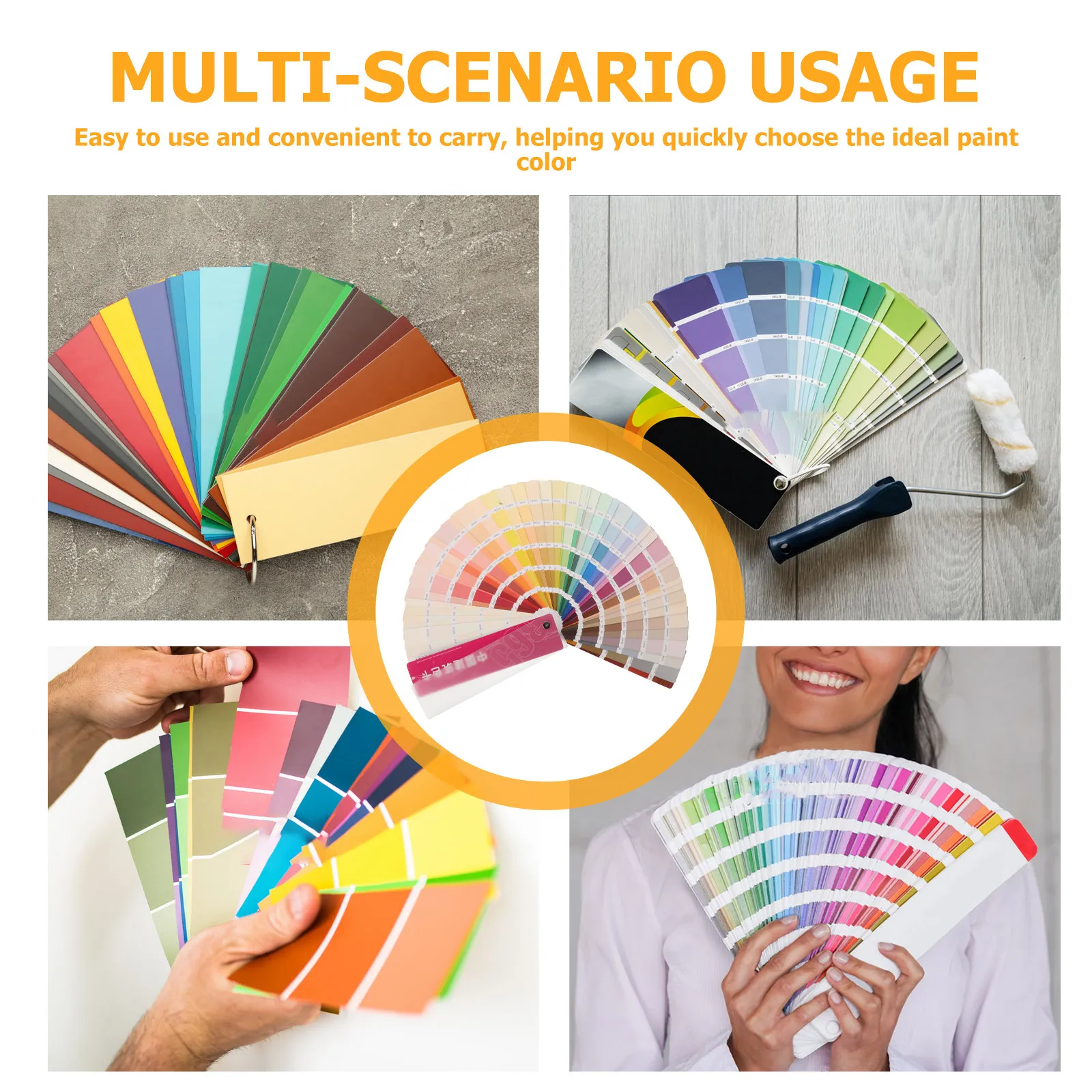 페인트 색상 카드 샘플 카드 페인팅 용품용 다색 시트 홈 리노베이션 페인트 색상 샘플 카드 대량