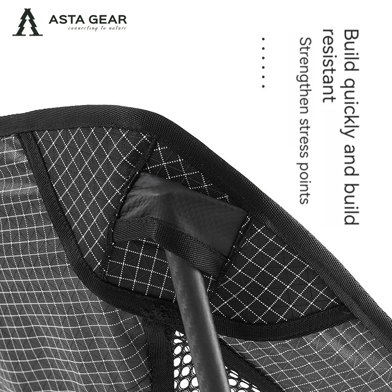 ASTA GEAR Outdoor Camping Super Lightweight Foldable Carbon Fiber Ultralight Moon Chair folding camping chair folding chair