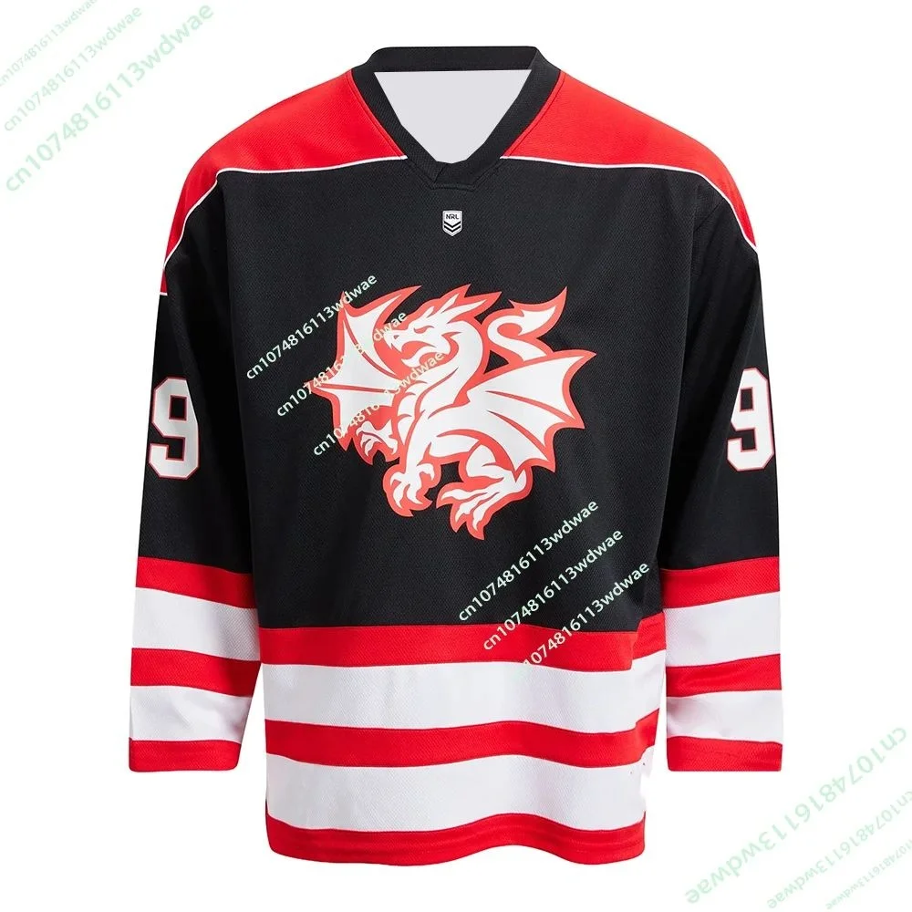 Neues 2026 NRL Australien George Illawarra Dragons Erwachsenen-Eishockey-Trikot Herren 3D-Druck Langarm Erwachsenen- und Kindertrikot im Gleichen Stil