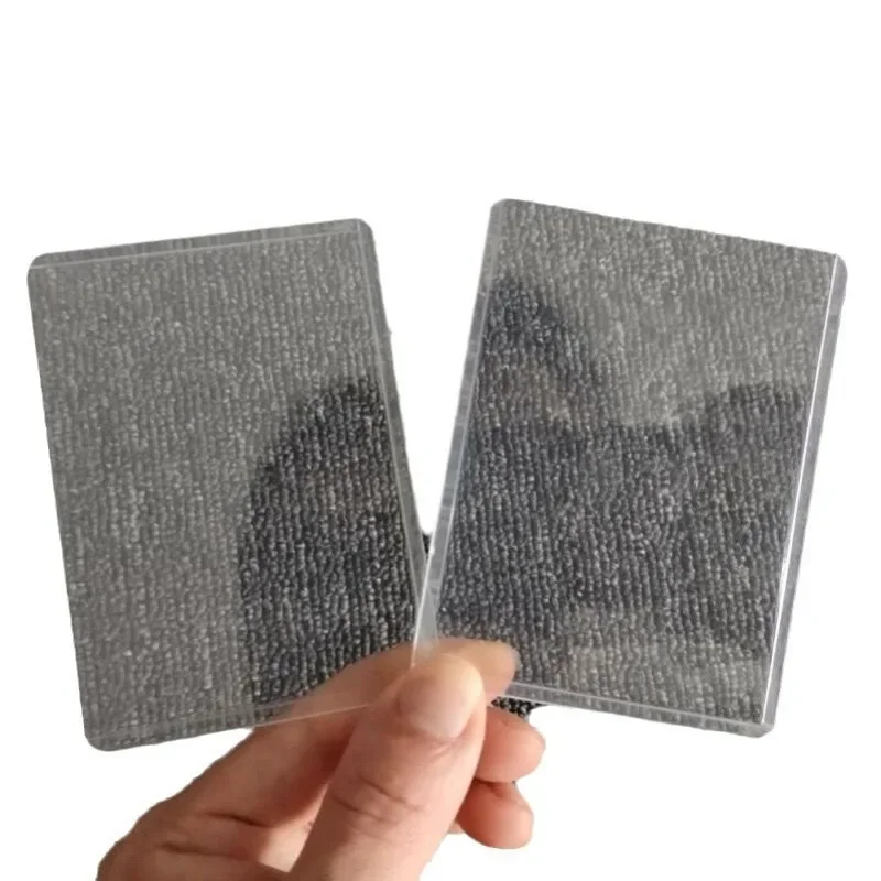 5pcs High-definition Transparent PVC Daily Carry Convenient Travel Waterproof Business Card Card Protector Sheet Organiser