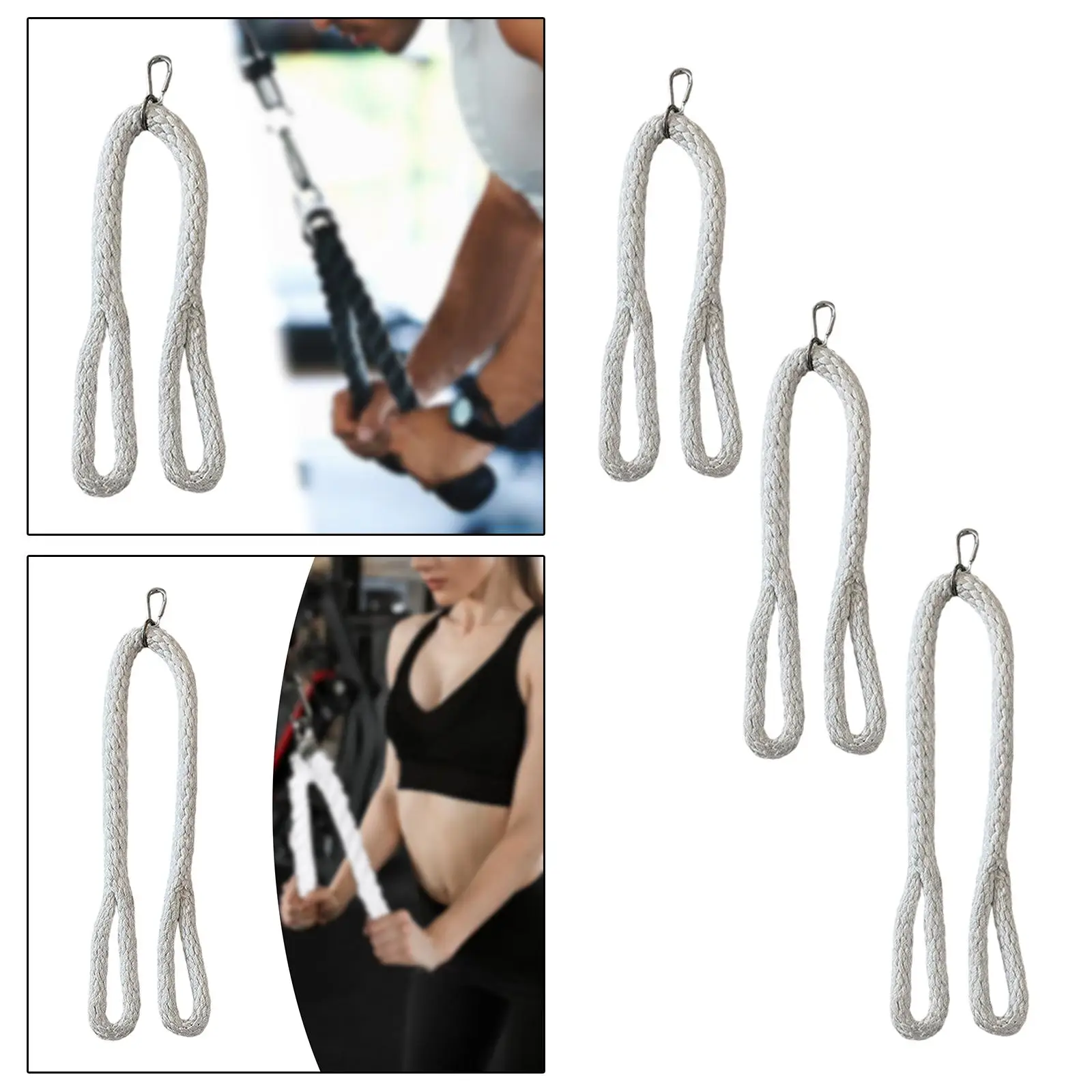 Tricep Rope Tricep Pull Down Rope Workout Fitness Pulley System Cable Machine Attachment Nylon Handle for Crunches Face Pulls Tricep Rope Tricep Pull Down Rope Workout Fitness Pulley System Cable Machine Attachment Nylon Handle for Crunches Face Pulls