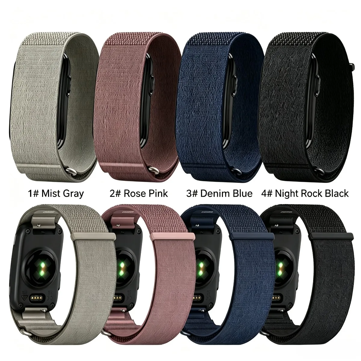 Nylon Woven Adjustable Sports Fitness Tracker Strap - Unisex Wristband