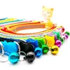 10Pcs Wholesale Cute Cat Collar Personalized Breakaway Reflective Cat Collar Luxury Designer Pink Cat Collars With Bell for Cats 4